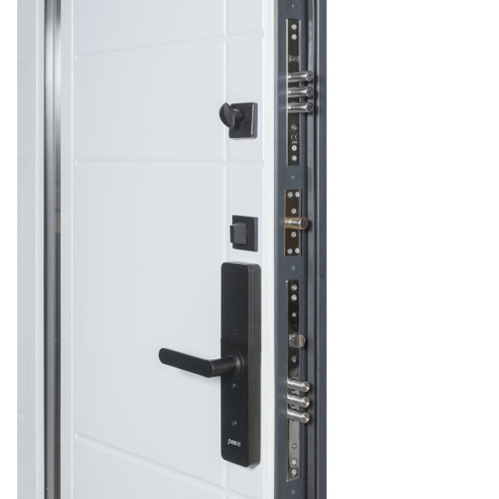Вхідні дверi ЕЛЕКТРО ТЕРМО HOUSE Kale МОДЕЛЬ 705/431 Темний антрацит / Вулична Білий атласний