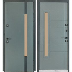 Вхідні дверi  ТЕРМО HOUSE Kale МОДЕЛЬ 705/431 Темний Антрацит / Вулична Антрацит сірий