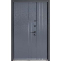 Вхідні дверi  ТЕРМО HOUSE Kale МОДЕЛЬ 710/265 Темний Антрацит / Вулична Антрацит сірий