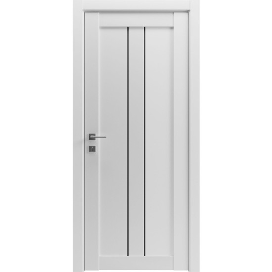 МІЖКІМНАТНІ ДВЕРІ ГРАНД LUX 1 BLK Білий