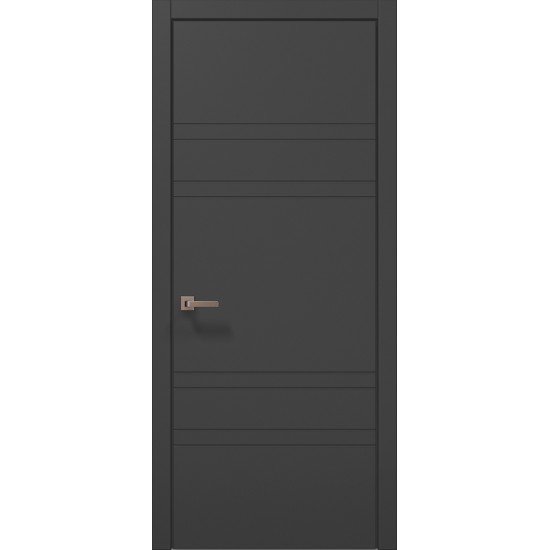 МІЖКІМНАТНІ ДВЕРІ ST-08 Темно-сірий супермат