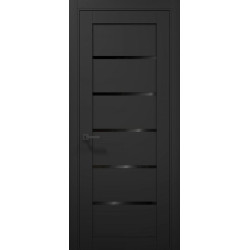 МЕЖКОМНАТНАЯ ДВЕРЬ  Т-07 (BLK) Чорний матовий (ПВХ)