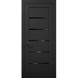 МІЖКІМНАТНІ ДВЕРІ  Т-07 (BLK) Чорний матовий (ПВХ)