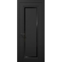 МІЖКІМНАТНІ ДВЕРІ  Т-16 (BLK) Чорний матовий (ПВХ)