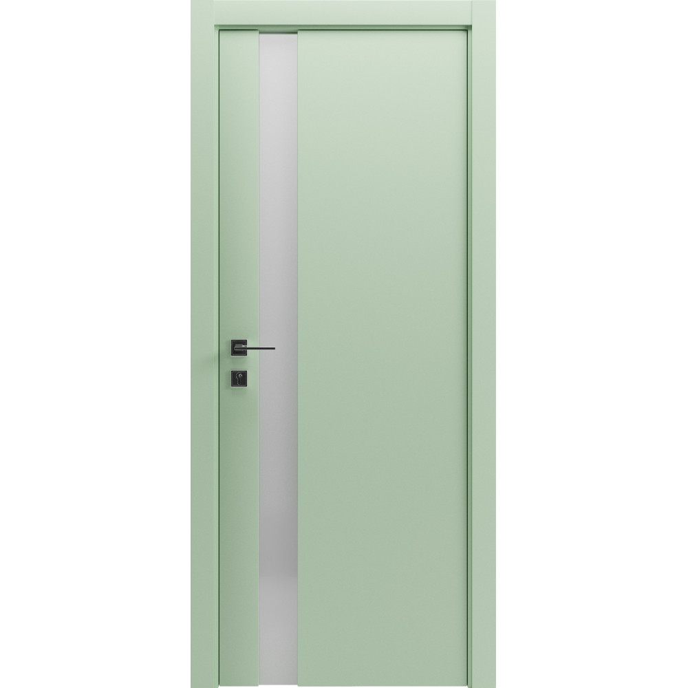МЕЖКОМНАТНАЯ ДВЕРЬ CORTES PRIMA ,полустекло , краска RAL 6019