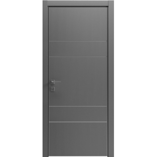 МЕЖКОМНАТНАЯ ДВЕРЬ MODERN FLAT-04 каштан сірий