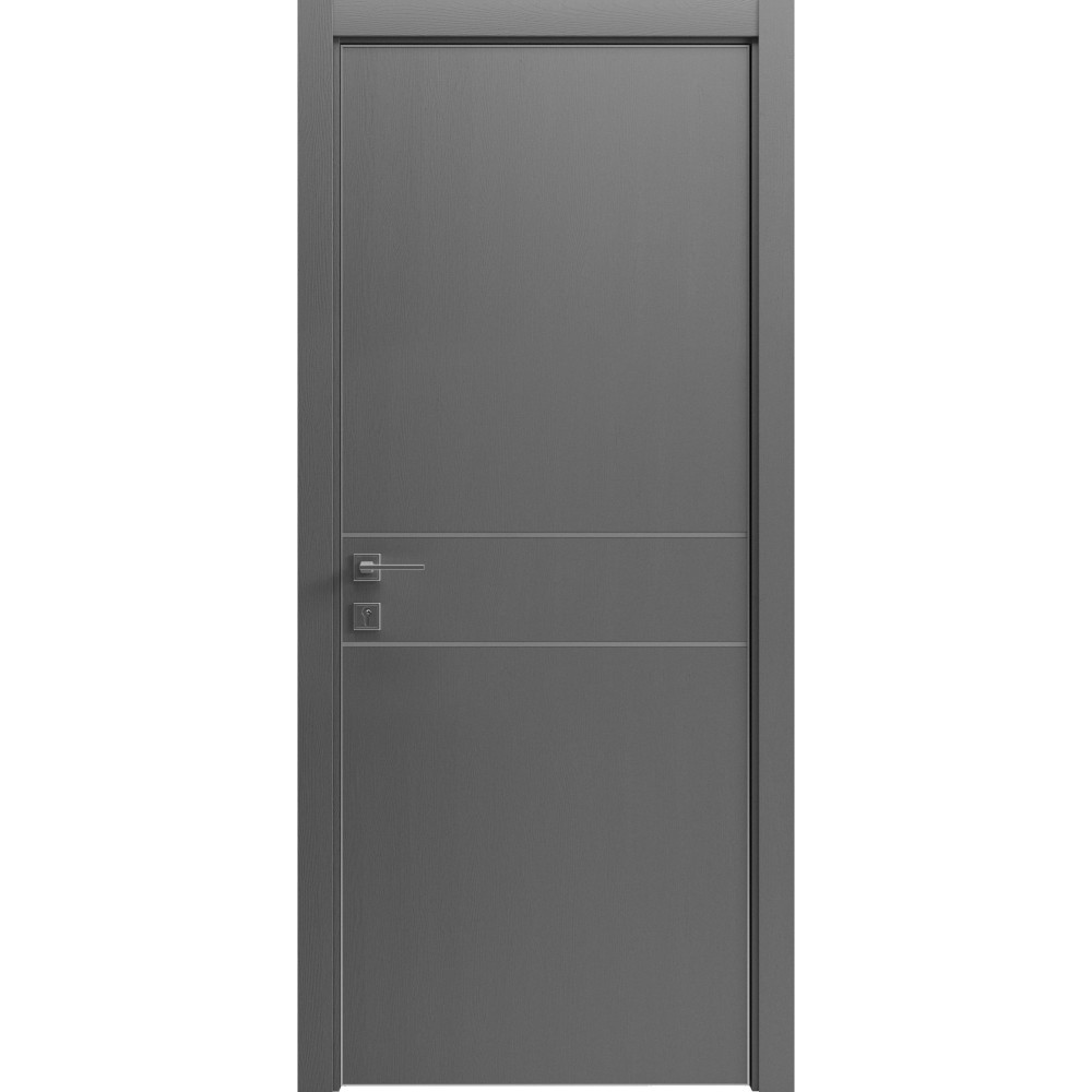 МЕЖКОМНАТНАЯ ДВЕРЬ MODERN FLAT-01 каштан сірий