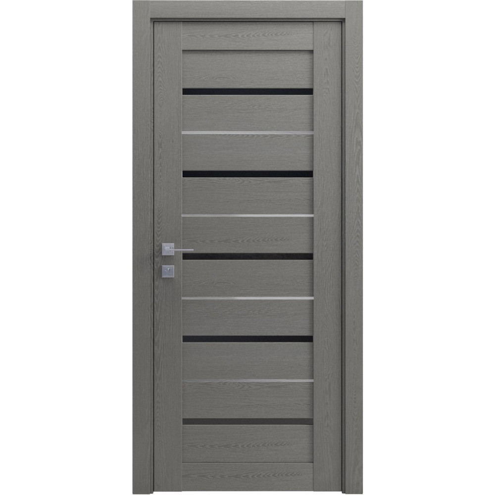 МЕЖКОМНАТНАЯ ДВЕРЬ MODERN LAZIO BLK , полустекло сосна браш Braun