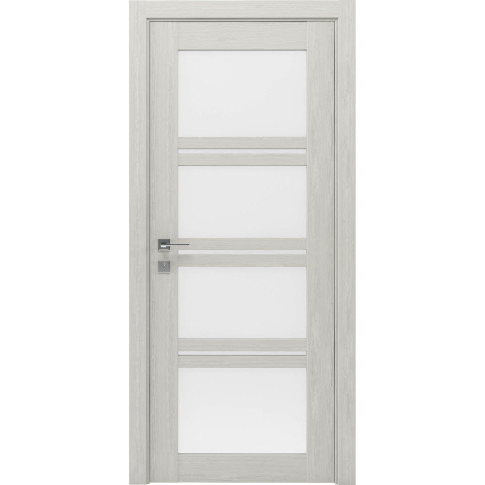 МЕЖКОМНАТНАЯ ДВЕРЬ MODERN QUADRO , стекло Сосна крем