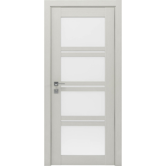 МЕЖКОМНАТНАЯ ДВЕРЬ MODERN QUADRO , стекло Сосна крем