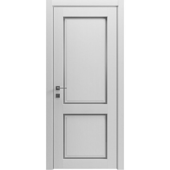 МЕЖКОМНАТНАЯ ДВЕРЬ STYLE 2 Полкстекло каштан білий,