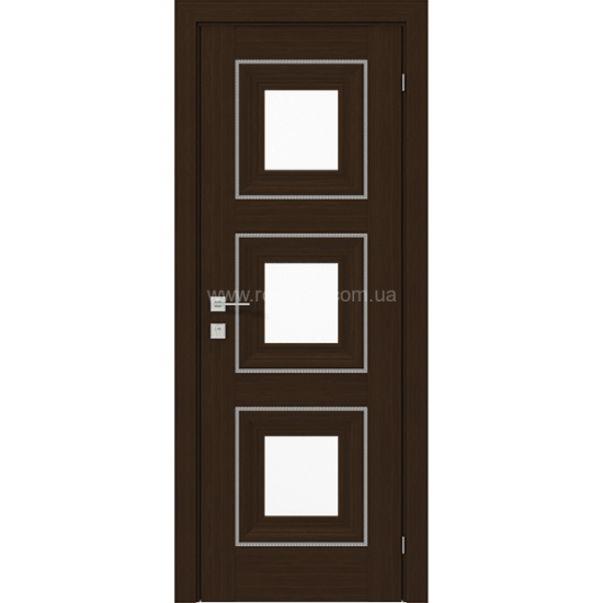МІЖКІМНАТНІ ДВЕРІ "Irida" basic molding, скло ОРЕХ БОРНЕО