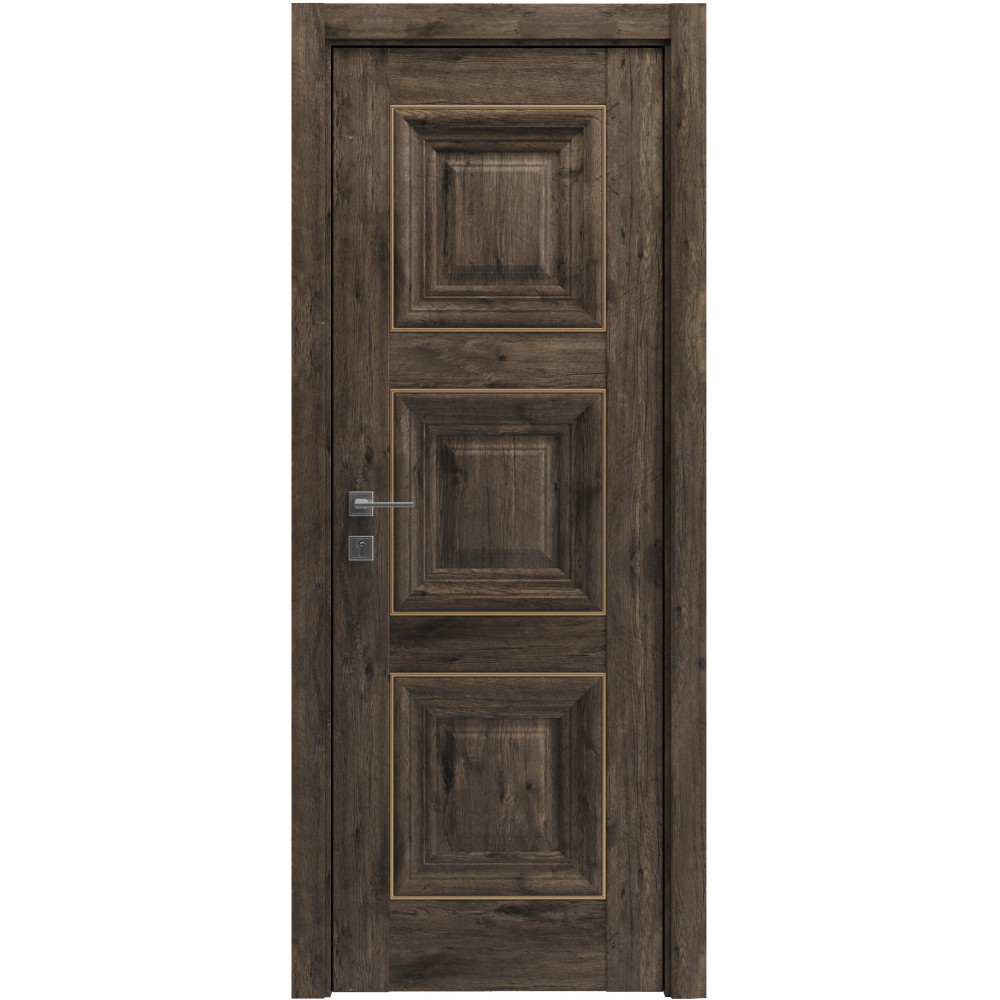 МЕЖКОМНАТНЫЕ ДВЕРИ "Irida" basic molding, глухе АКАЦИЯ ТЕМНАЯ