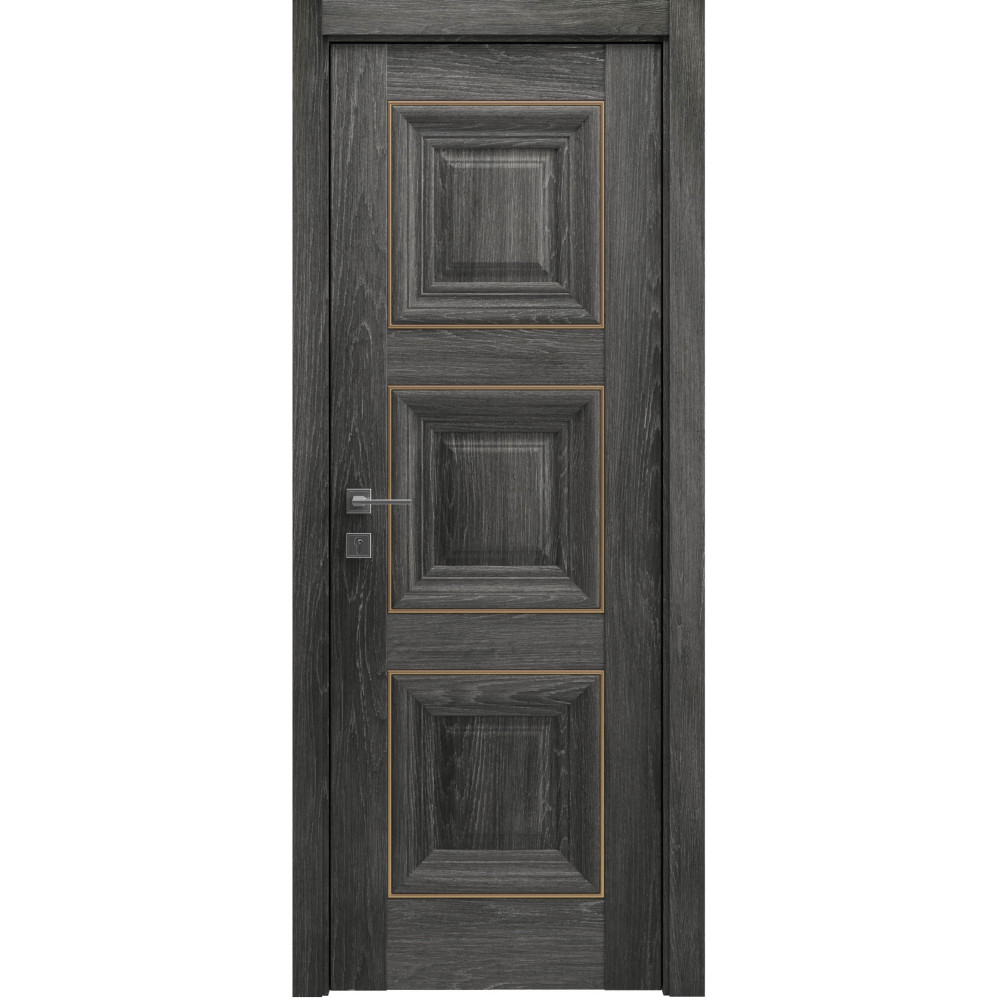 МЕЖКОМНАТНЫЕ ДВЕРИ "Irida" basic molding, глухе ДУБ ШАЛЕ ГРАФИТ