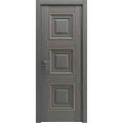 МІЖКІМНАТНІ ДВЕРІ VERSAL "Irida" basic molding, глухе СОСНА БРАШ БРАУН