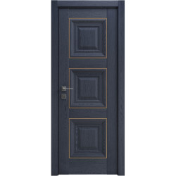МЕЖКОМНАТНАЯ ДВЕРЬ VERSAL "Irida" basic molding, глухое СОСНА БРАШ КОБАЛЬТ