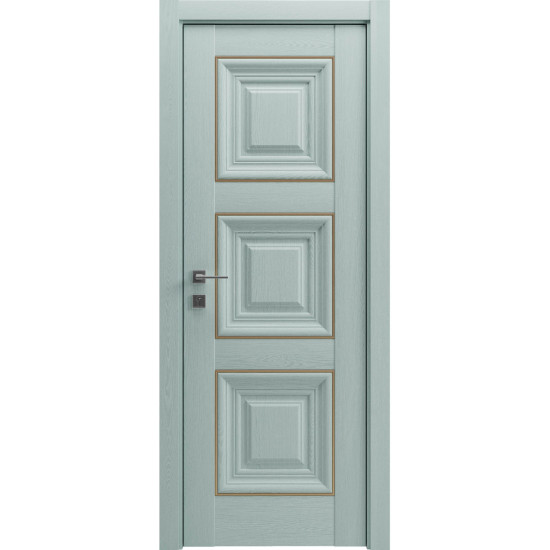 МІЖКІМНАТНІ ДВЕРІ "Irida" basic molding, глухе СОСНА БРАШ МИНТ
