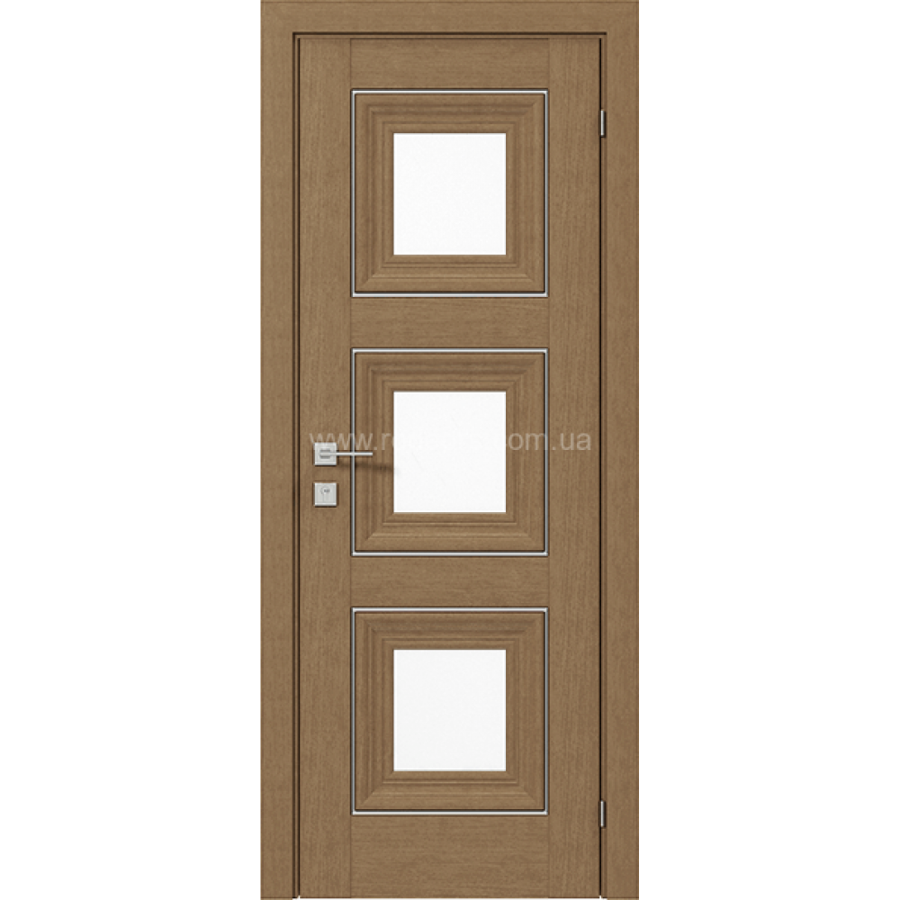 МЕЖКОМНАТНЫЕ ДВЕРИ "Irida" basic molding, скло ДУБ НАТУРАЛЬНЫЙ