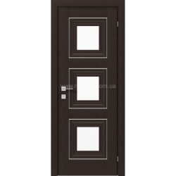 МІЖКІМНАТНІ ДВЕРІ VERSAL "Irida" basic molding, скло ВЕНГЕ МАРО