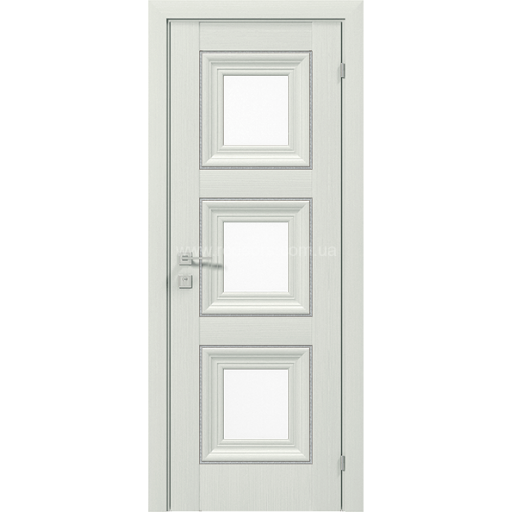 МЕЖКОМНАТНЫЕ ДВЕРИ "Irida" basic molding, скло СОСНА КРЕМ
