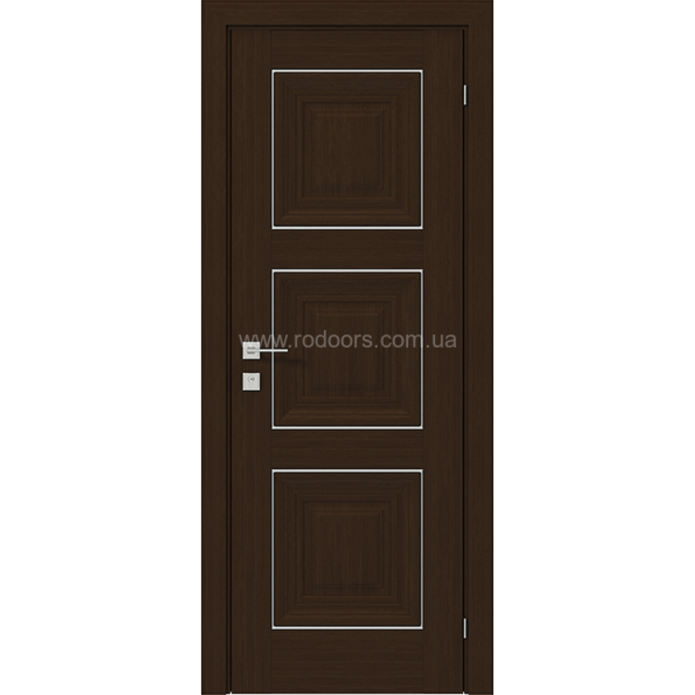 МЕЖКОМНАТНЫЕ ДВЕРИ "Irida" basic molding, глухе ОРЕХ БОРНЕО