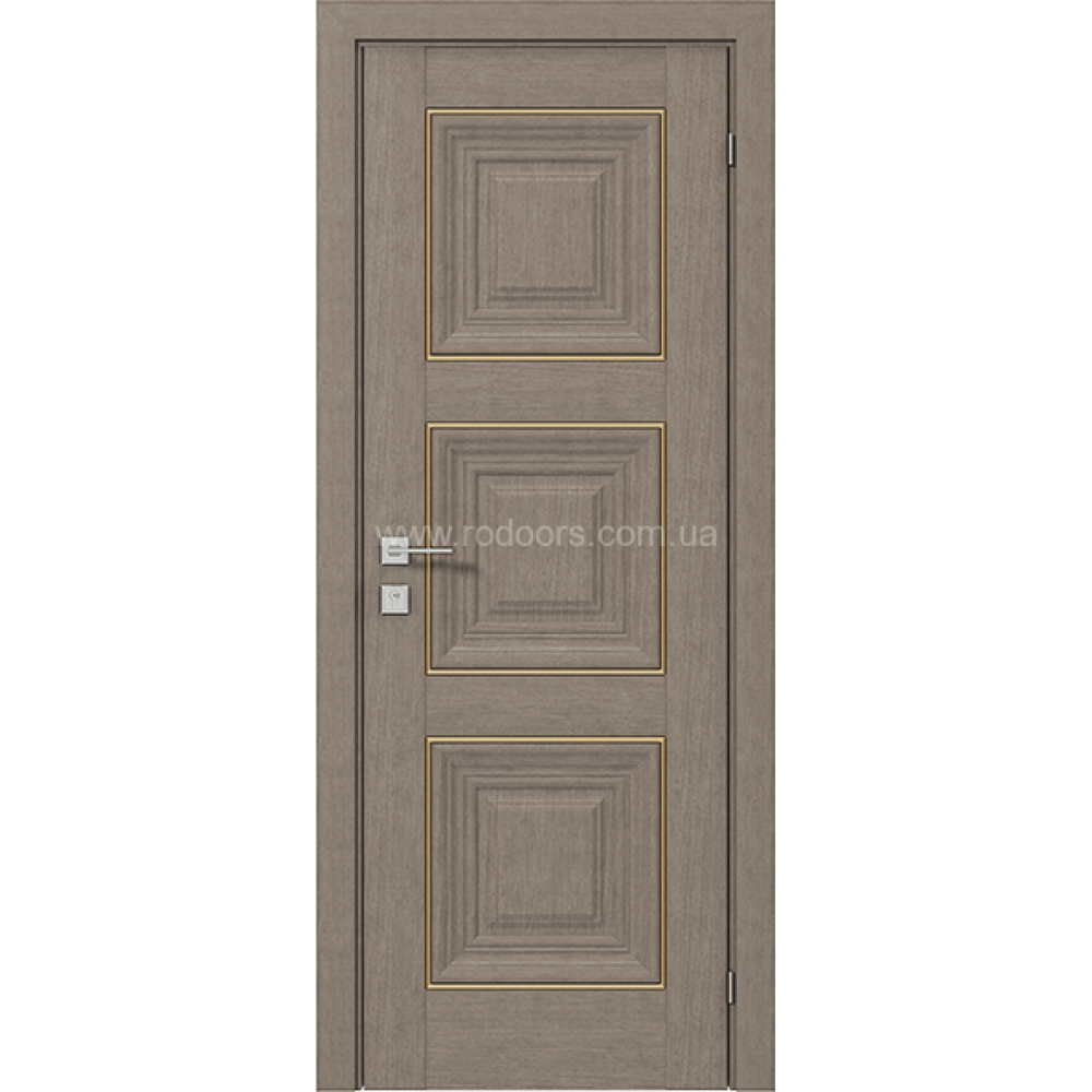 МЕЖКОМНАТНЫЕ ДВЕРИ "Irida" basic molding, глухе СЕРЫЙ ДУБ