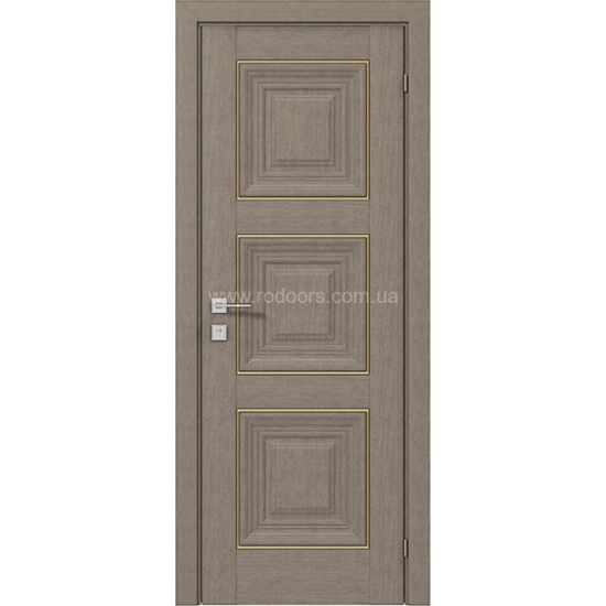 МЕЖКОМНАТНЫЕ ДВЕРИ "Irida" basic molding, глухе СЕРЫЙ ДУБ