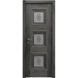 МЕЖКОМНАТНАЯ ДВЕРЬ VERSAL "Irida" basic molding, скло ДУБ ШАЛЕ ГРАФИТ