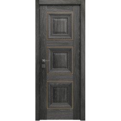 МЕЖКОМНАТНАЯ ДВЕРЬ VERSAL "Irida" basic molding, глухое ДУБ ШАЛЕ ГРАФИТ