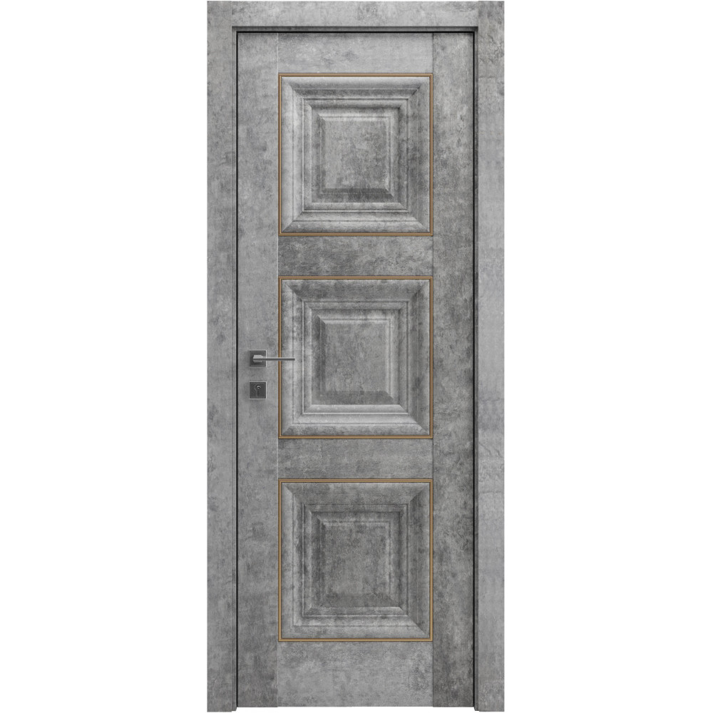 МЕЖКОМНАТНЫЕ ДВЕРИ "Irida" basic molding, глухе СЕРЫЙ МРАМОР