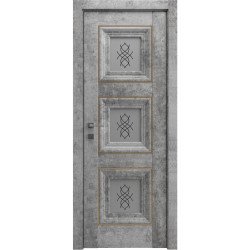МЕЖКОМНАТНАЯ ДВЕРЬ VERSAL "Irida" basic molding, скло СЕРЫЙ МРАМОР