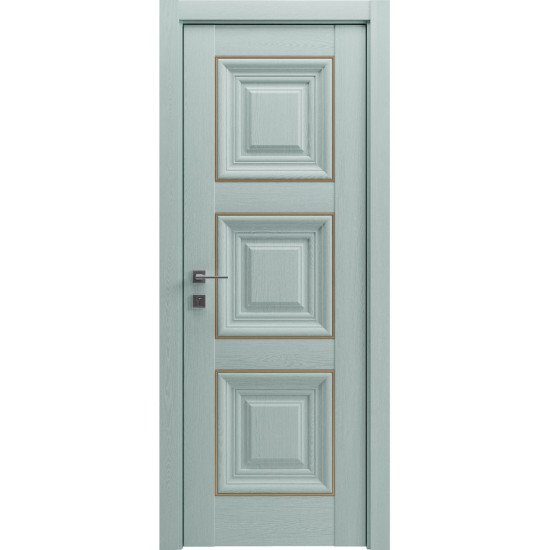 МЕЖКОМНАТНЫЕ ДВЕРИ "Irida" basic molding, глухе СОСНА БРАШ МИНТ