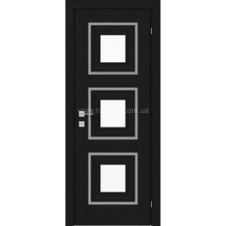 МЕЖКОМНАТНАЯ ДВЕРЬ VERSAL "Irida" basic molding, скло ВЕНГЕ ШОКОЛАДНЫЙ