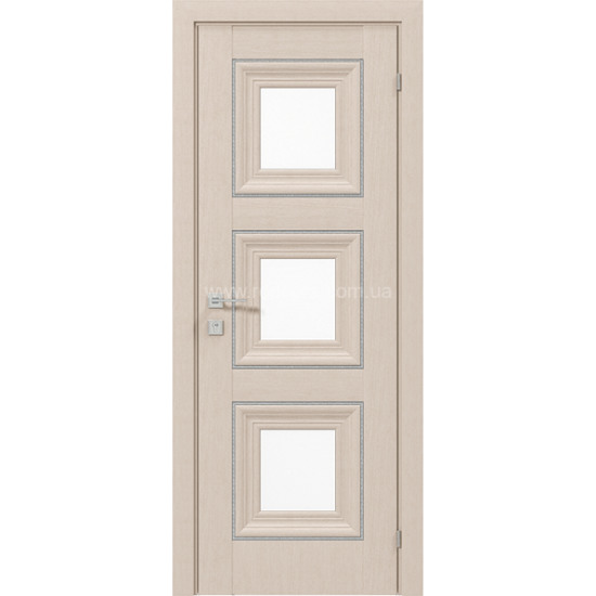 МІЖКІМНАТНІ ДВЕРІ "Irida" basic molding, скло БЕЛЕНЫЙ ДУБ