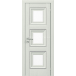 МЕЖКОМНАТНАЯ ДВЕРЬ VERSAL "Irida" basic molding, скло СОСНА КРЕМ