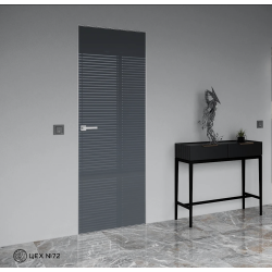 Двері прихованого монтажу PRESTIGE GLASS, від себе (inside)