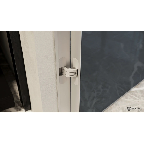 Двері прихованого монтажу PRESTIGE GLASS, на себе (inside)