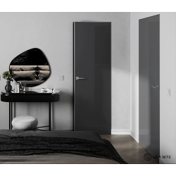 Двери скрытого монтажа PRESTIGE MIRROR, от себя (inside)